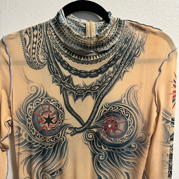 JEAN PAUL GAULTIER
Tattoo Collection mesh jumpsuit - Picture 10 of 12